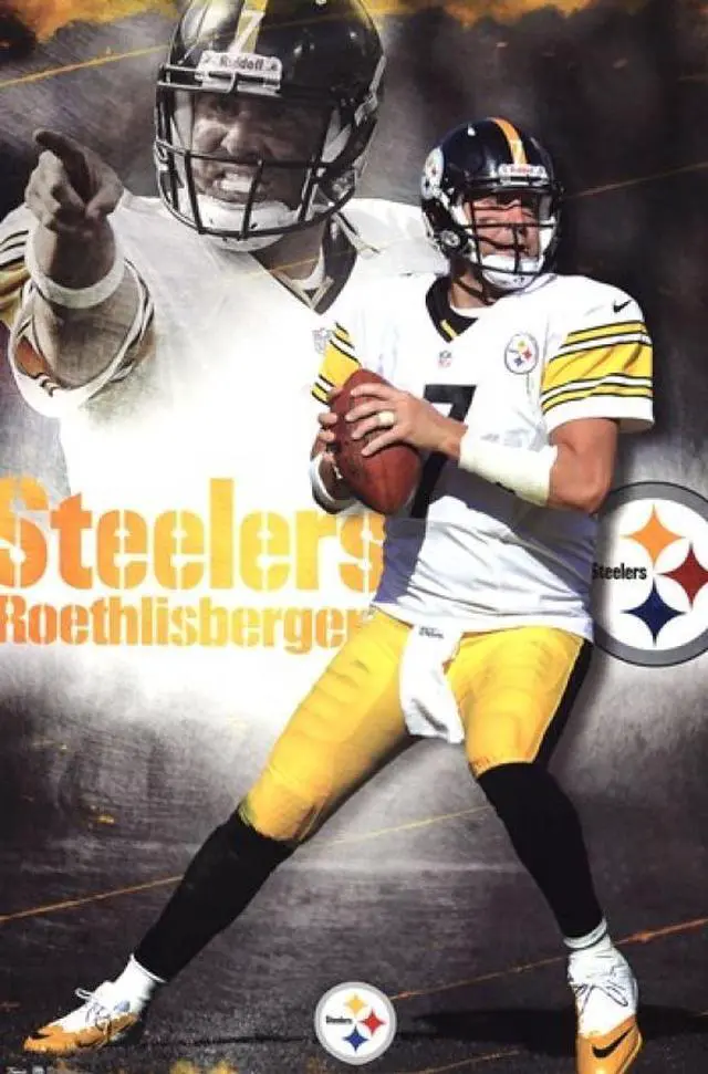 Main image of Steelers - B Roethlisberger 12 Poster Print (24 x 36)
