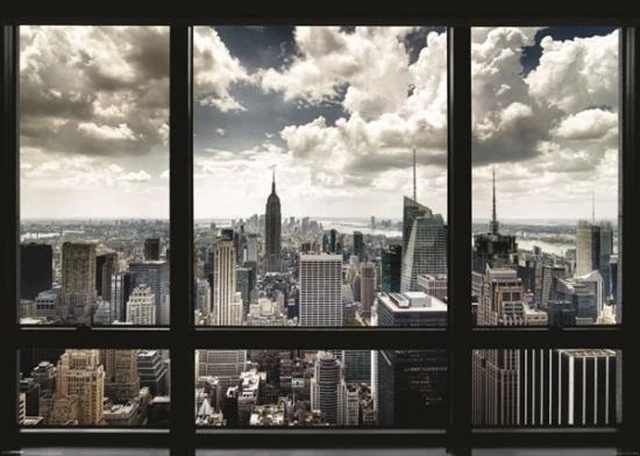Main image of New York - Window Poster Print (39 x 55)