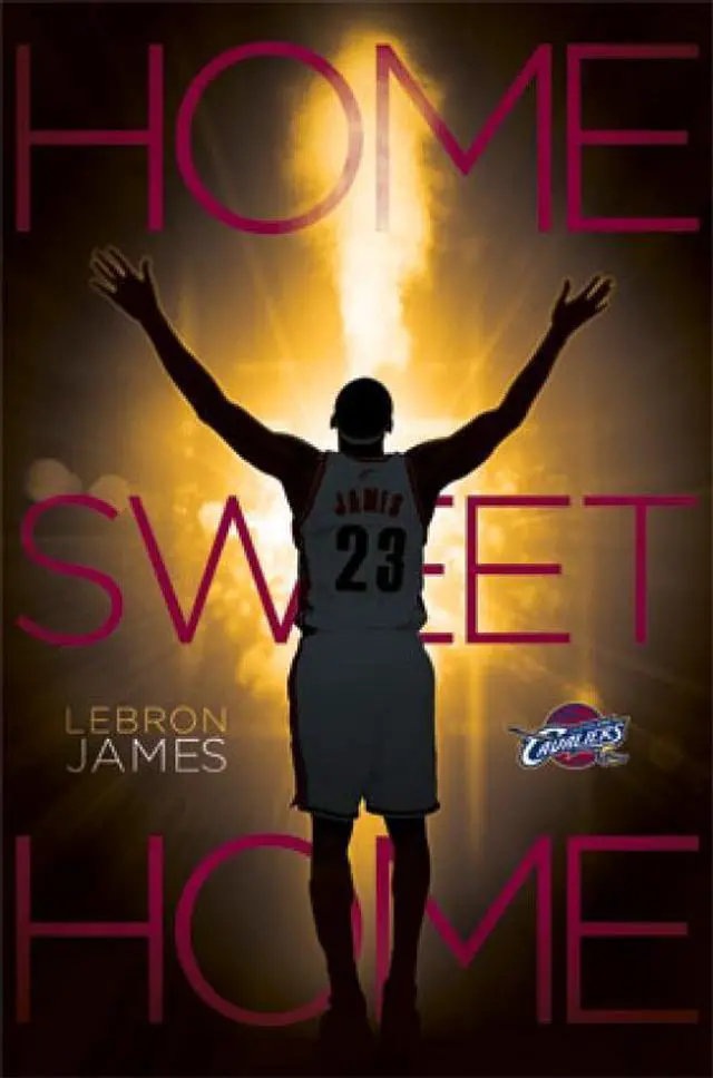 Main image of Cleveland Cavaliers - Lebron James - Home Sweet Home 2014 Poster Print (24 x 36)