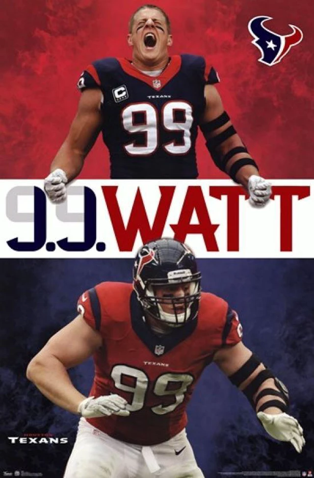 Main image of Houston Texans - JJ Watt 2013 Poster Print (24 x 36)