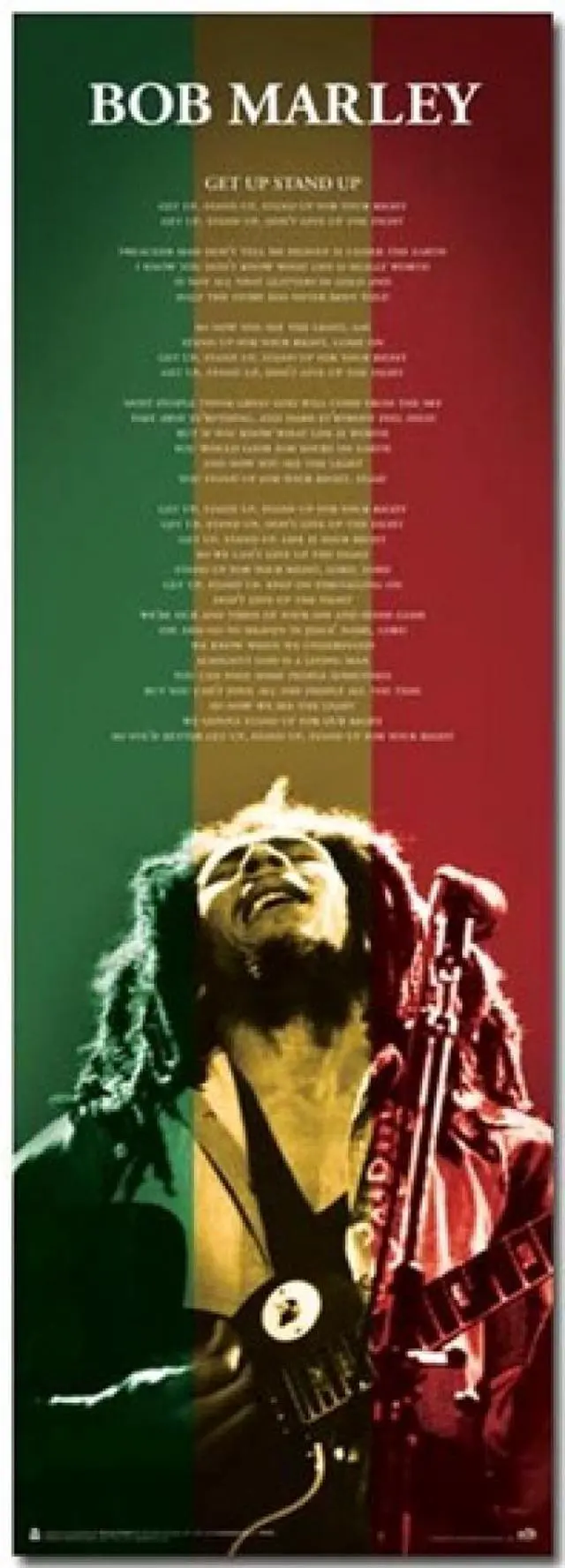 Main image of Bob Marley - Get Up Stand Up (door) Poster Print (21 x 62)