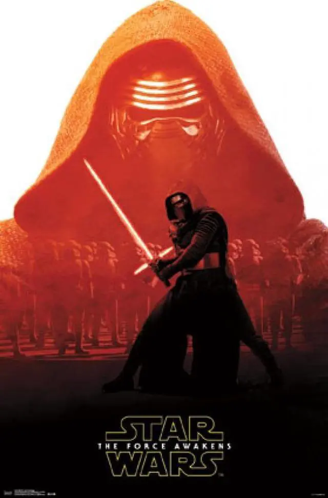 Main image of Star Wars The Force Awakens - Kylo Ren Badge Poster Print (22 x 34)