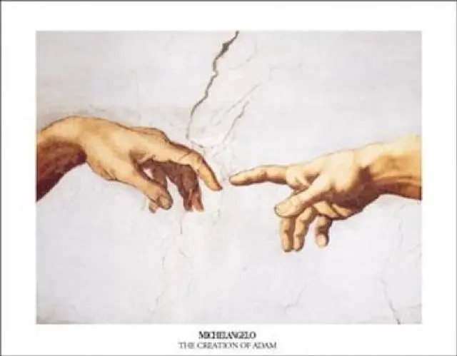 Main image of The Creation Of Adam (Detail) Poster Print by Michelangelo Buonarroti (14 x 11)
