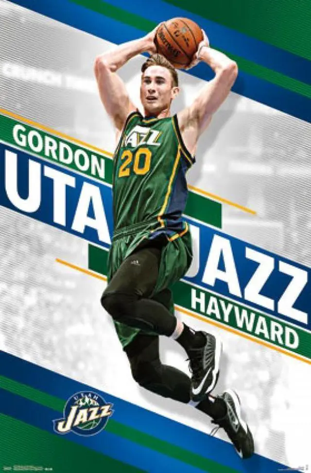 Main image of Utah Jazz - Gordon Hayward 15 Poster Print (22 x 34)