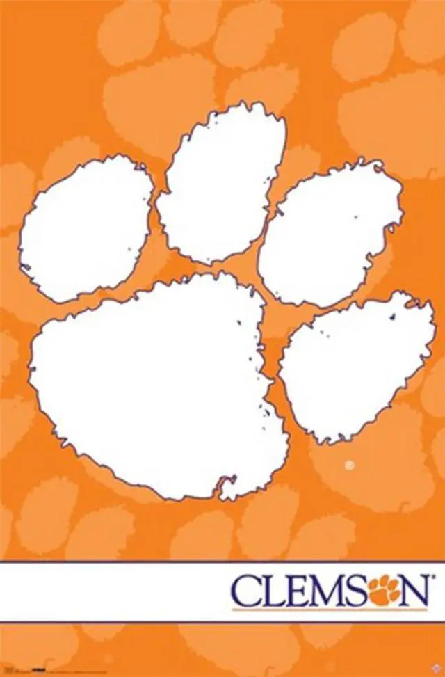 Main image of Clemson Tigers - Logo Poster Print (24 x 36)