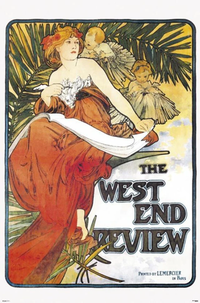 Main image of Mucha - West End Review Poster Print (34 x 22)