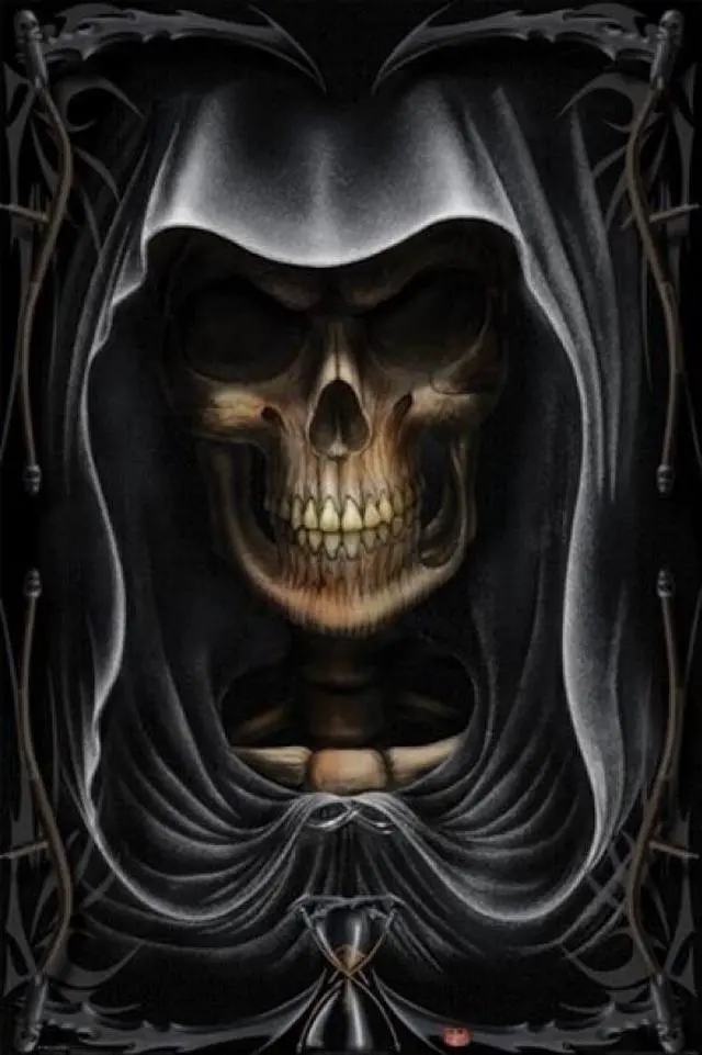 Main image of Grim Reaper - Face Poster Print (22 x 34)