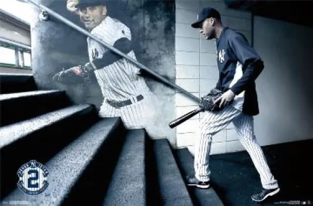 Alt view image 2 of 2 - Posterazzi SCO13532 New York Yankees Derek Jeter Retirement Poster Print - 24 x 36 in.