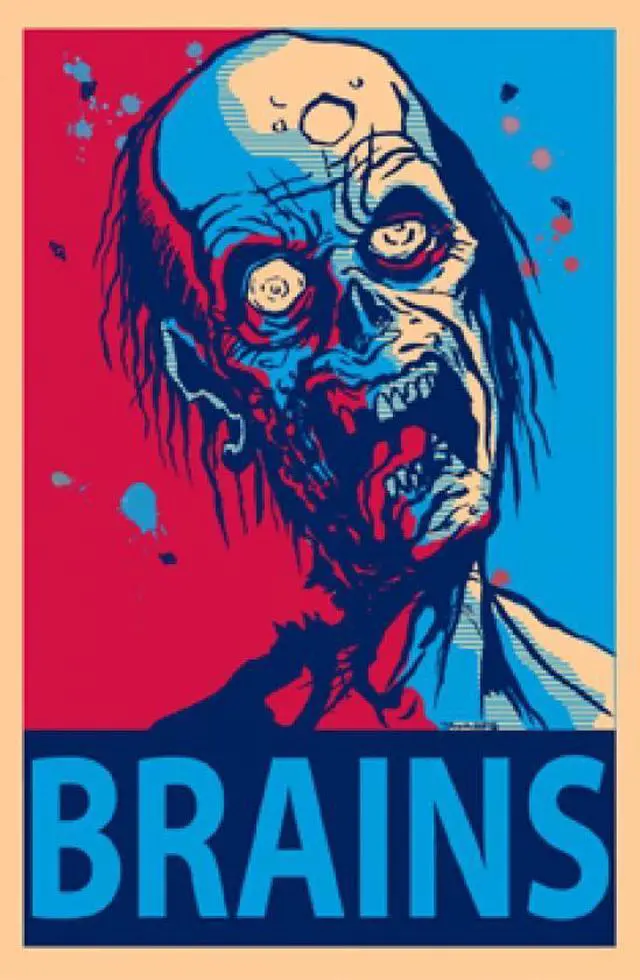 Main image of Zombie Brains Poster Print (22 x 34)