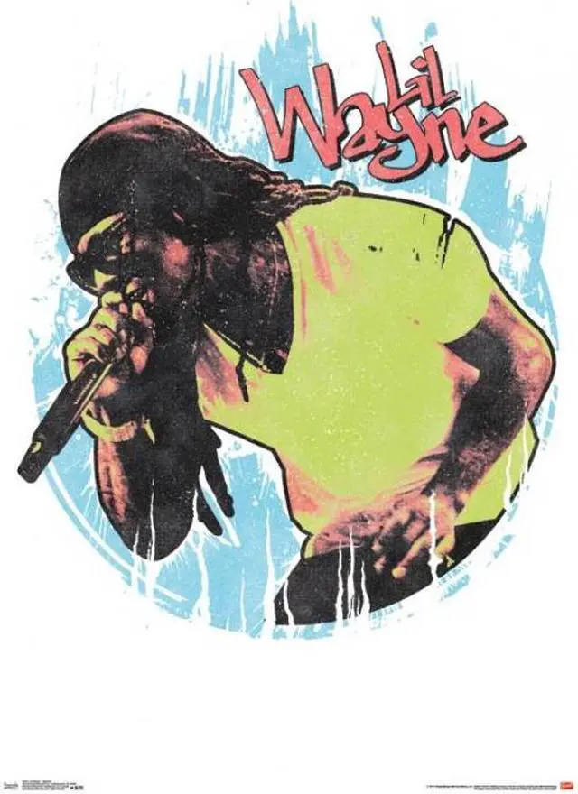 Main image of Lil Wayne - Splatter Poster Print (22 x 34)