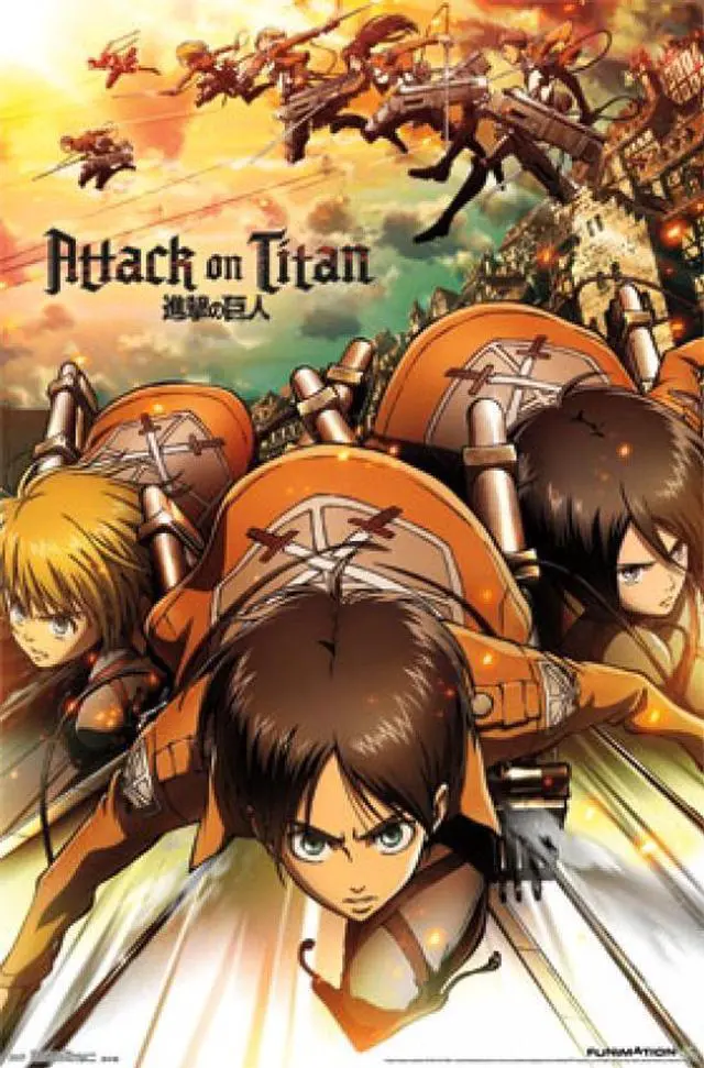 Main image of Posterazzi TIARP13801 Attack on Titan - Attack Poster Print - 24 x 36 in.