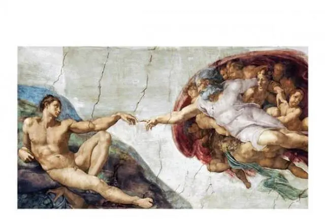 Main image of The Creation Of Adam Poster Print (14 x 11)