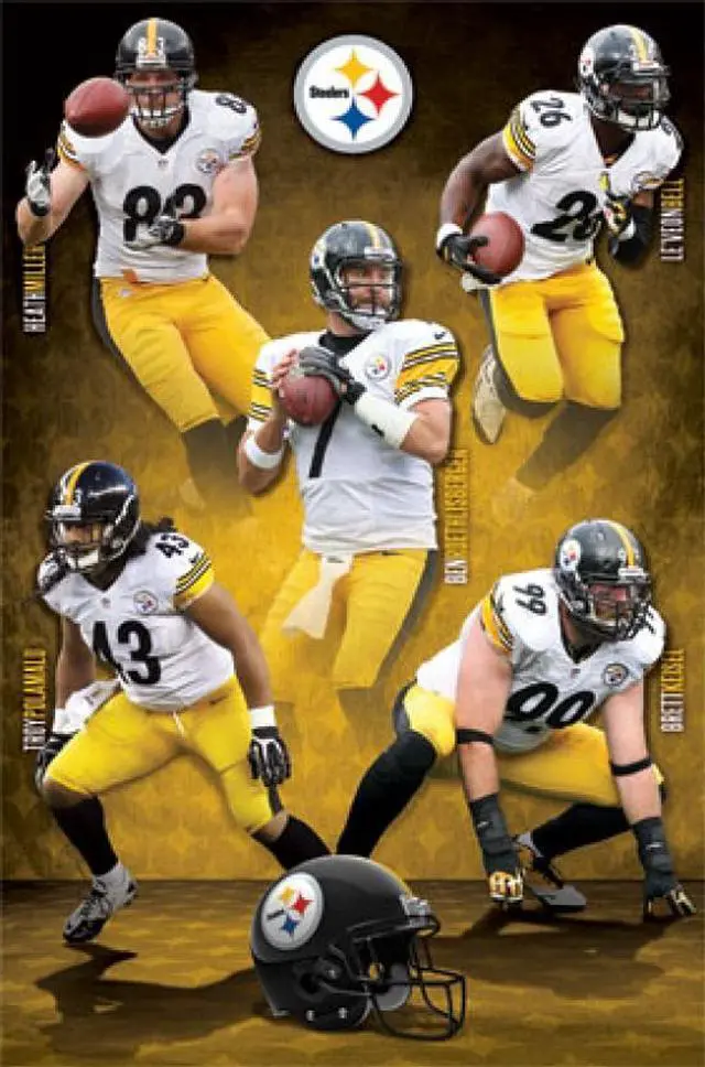 Main image of Pittsburgh Steelers - Team 14 Poster Print (24 x 36)