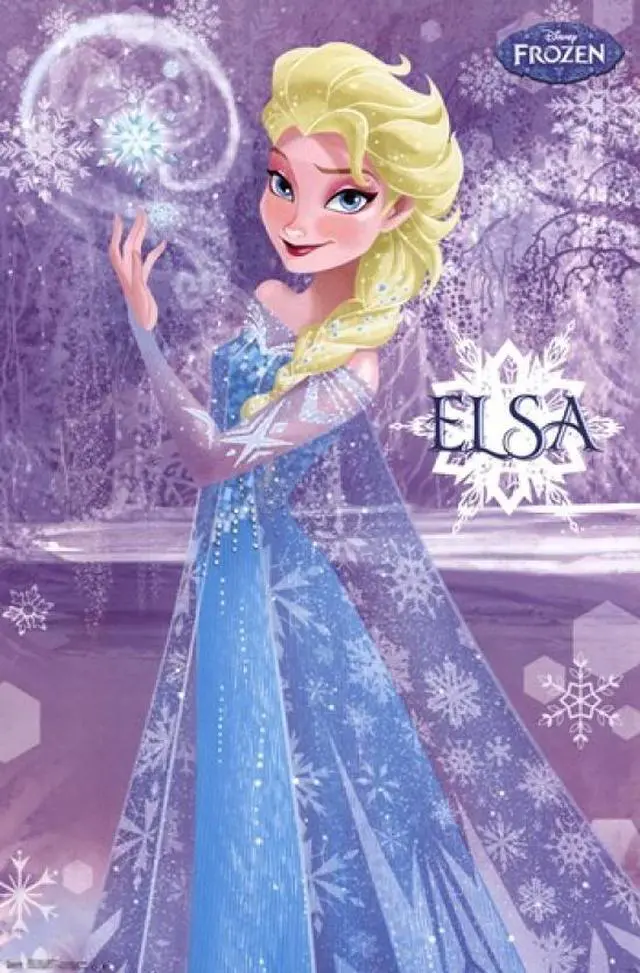 Main image of Frozen - Elsa Snowflake Poster Print (22 x 34)