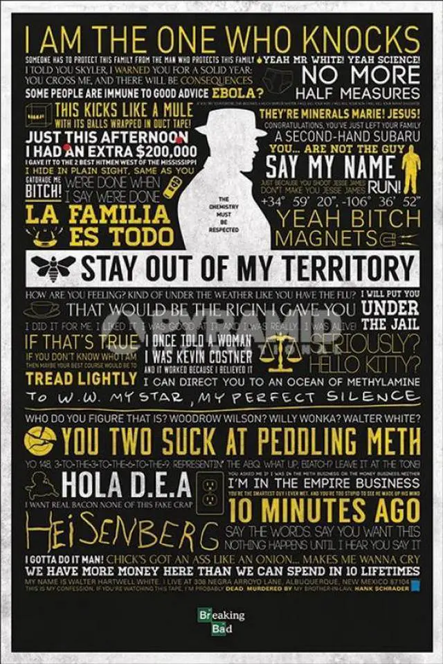 Main image of Breaking Bad - Classic Quotes Poster Print by (24 x 36)