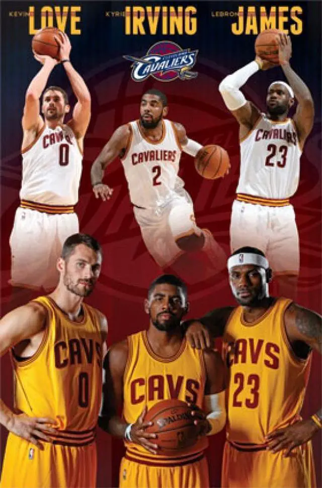 Main image of Posterazzi TIARP13827 Cleveland Cavaliers - Team 2014 Poster Print - 22 x 34 in.