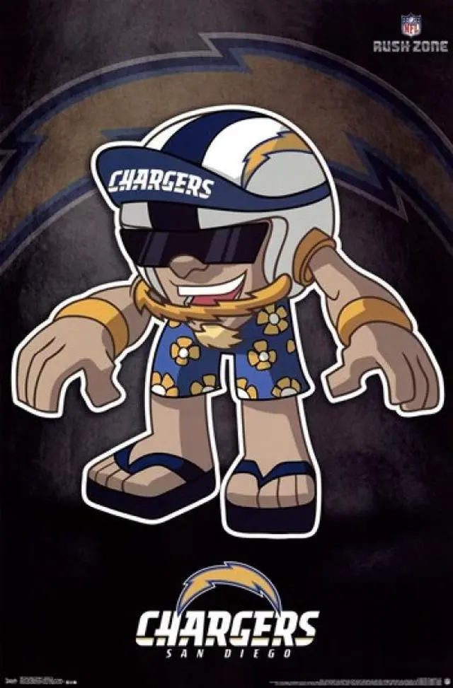 Main image of San Diego Chargers - Rusher 13 Poster Print (22 x 34)