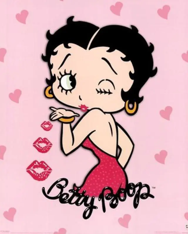 Main image of Betty Boop - Pink Kiss Poster Print (16 x 20)