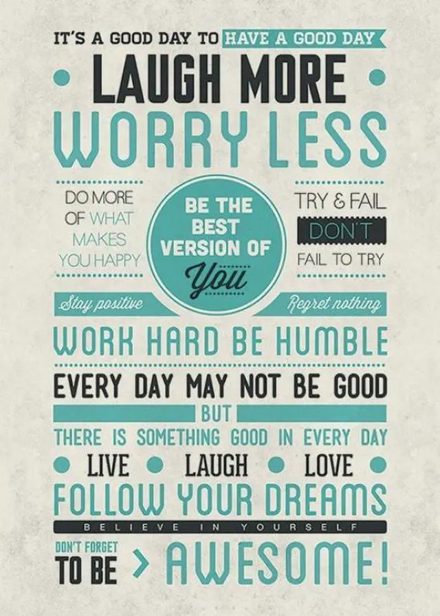 Be Awesome Quote Mural Poster Print (39 x 55)