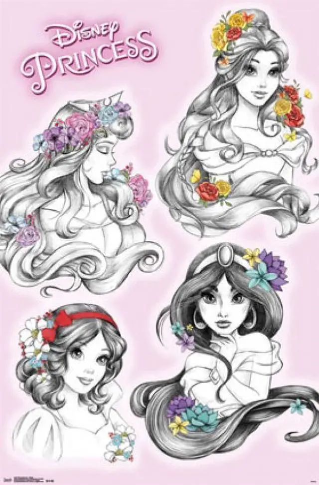 Main image of Disney Princess - Sketch Poster Print (22 X 34)
