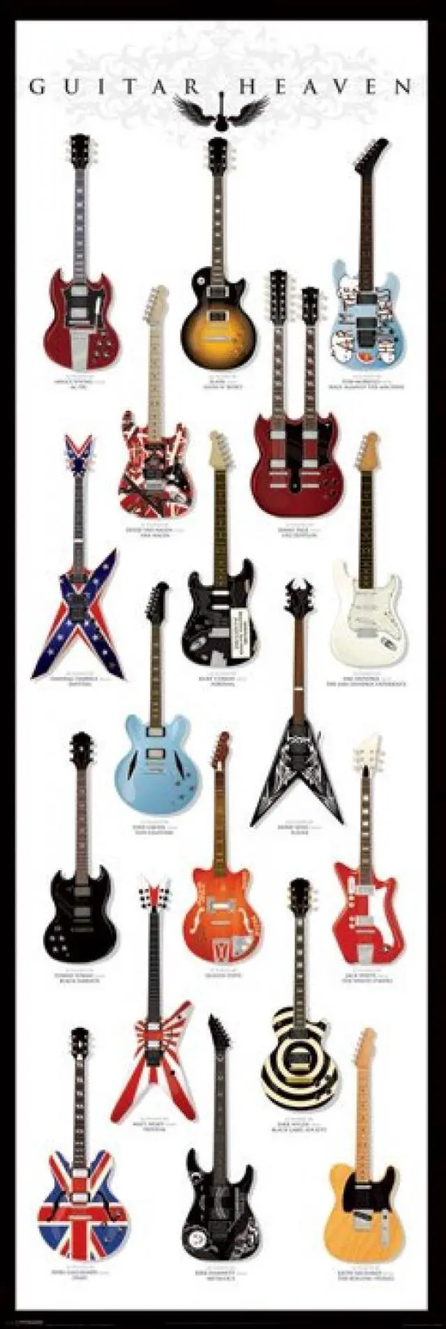 Main image of Guitar Heaven - Door Poster Print (21 x 62)