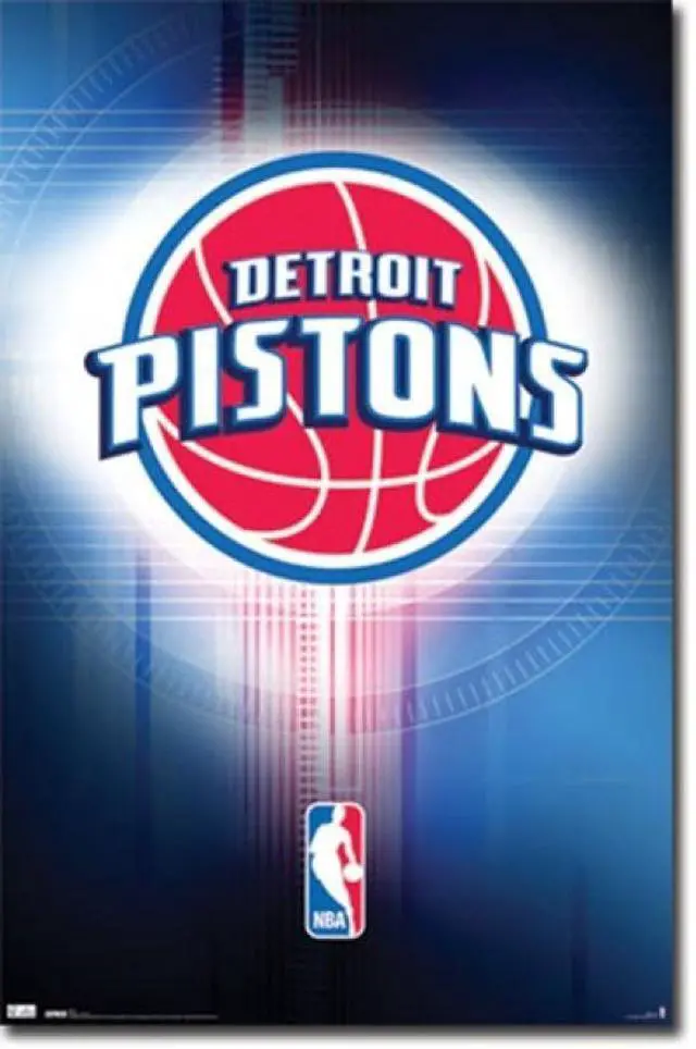 Main image of Pistons - Logo 10 Poster Print (24 x 36)