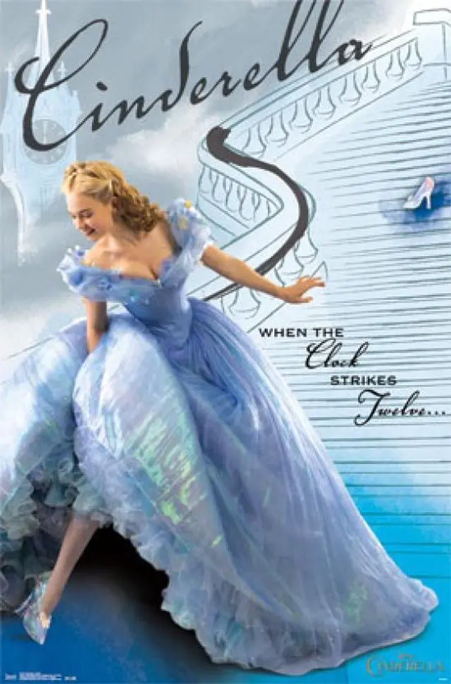 Main image of Disney Cinderella - Clock Strikes Twelve Poster Print (24 x 36)