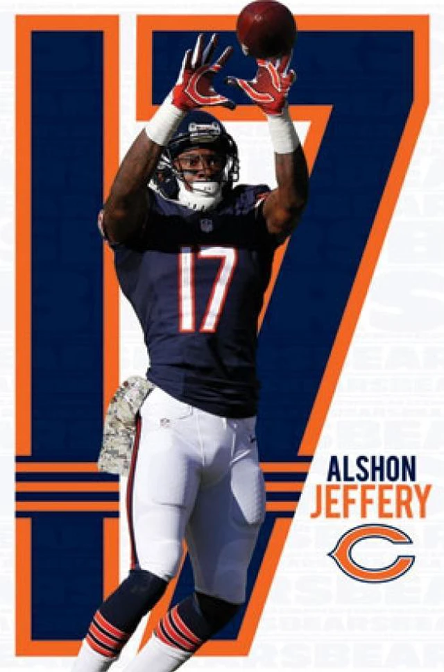 Main image of Chicago Bears - Alshon Jeffery 2014 Poster Print (22 x 34)