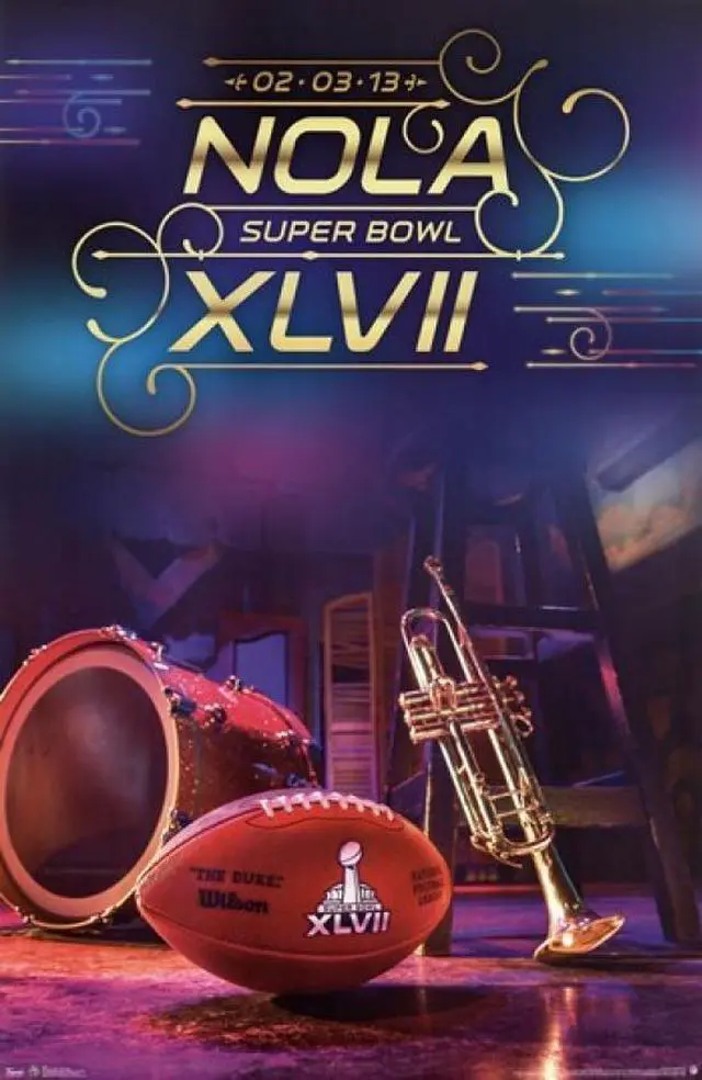 Main image of Super Bowl XLVII - Logo Poster Print (24 x 36)
