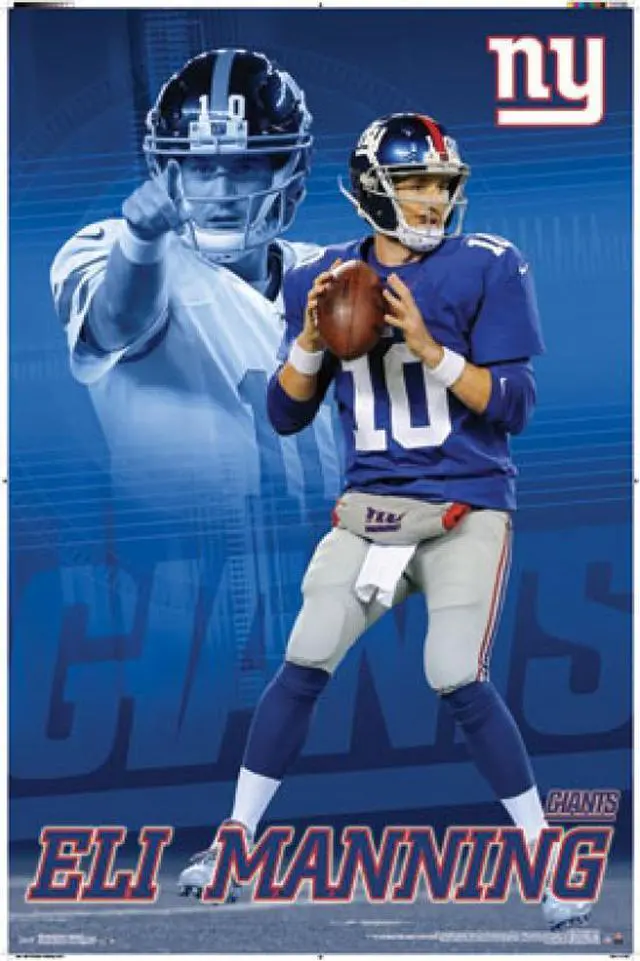 Main image of New York Giants - E Manning 14 Poster Print (24 x 36)