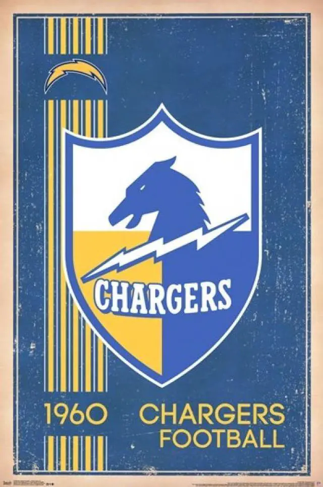 Main image of San Diego Chargers - Retro Logo 14 Poster Print (22 x 34)