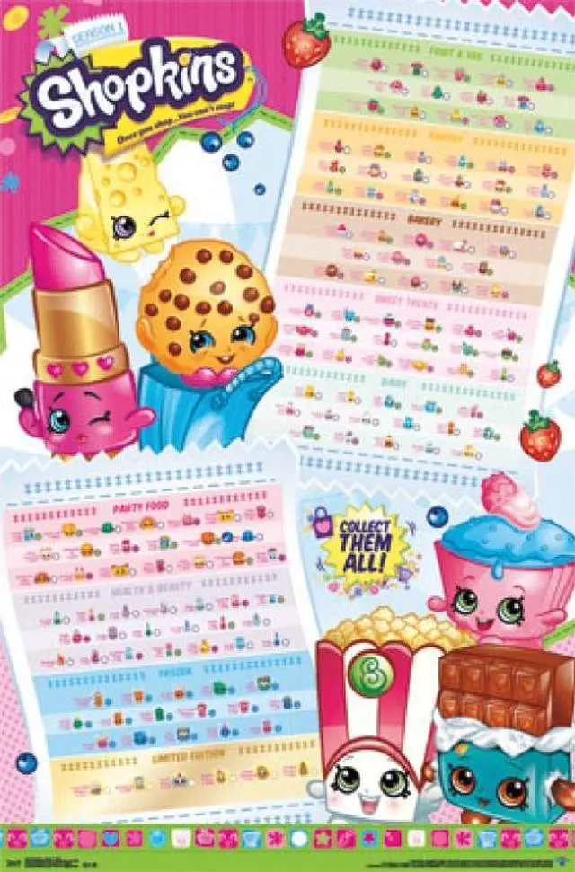 Main image of Shopkins - Season 1 Grid Poster Print (22 x 34)