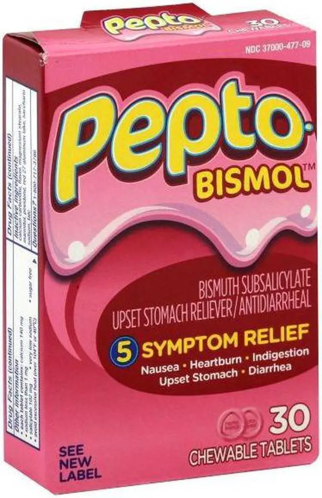 Alt view image 3 of 16 - Pepto-Bismol Chewable Tablets Original - 30 ct