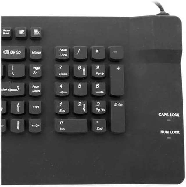 Alt view image 3 of 5 - Waterproof Industrial Medical Silicone Keyboard with Mouse JH-IKB108