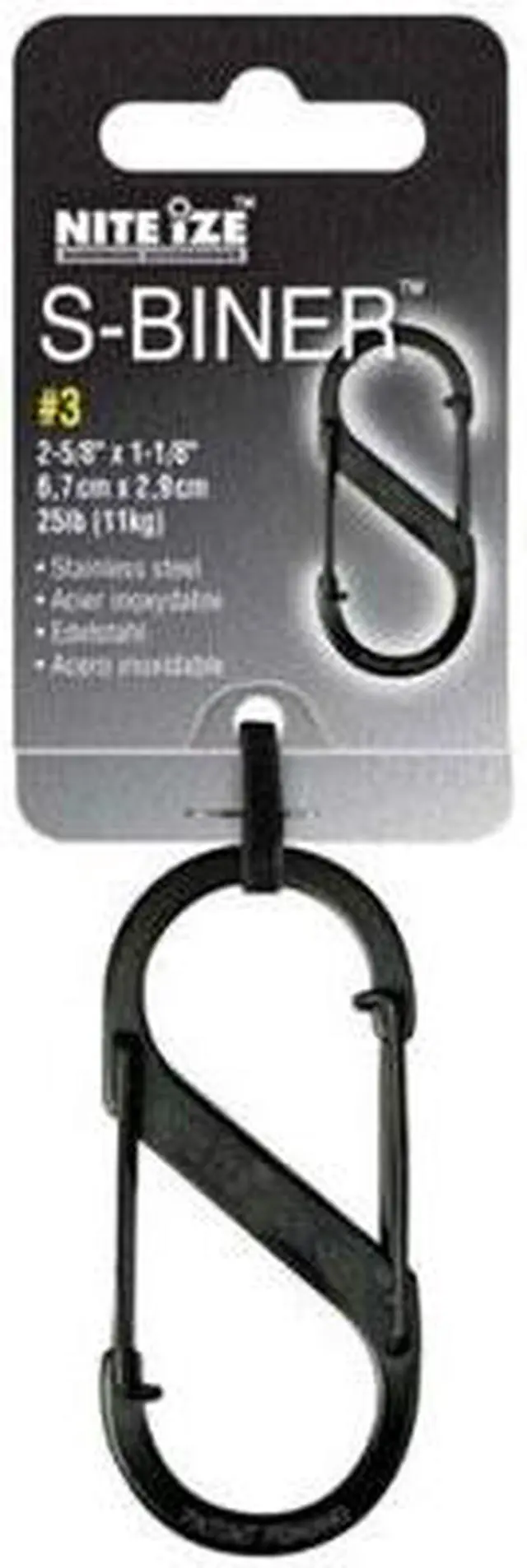 Alt view image 11 of 18 - NITE IZE SB3-03-01 Double Gated Carabiner,2-5/8 In.,Black