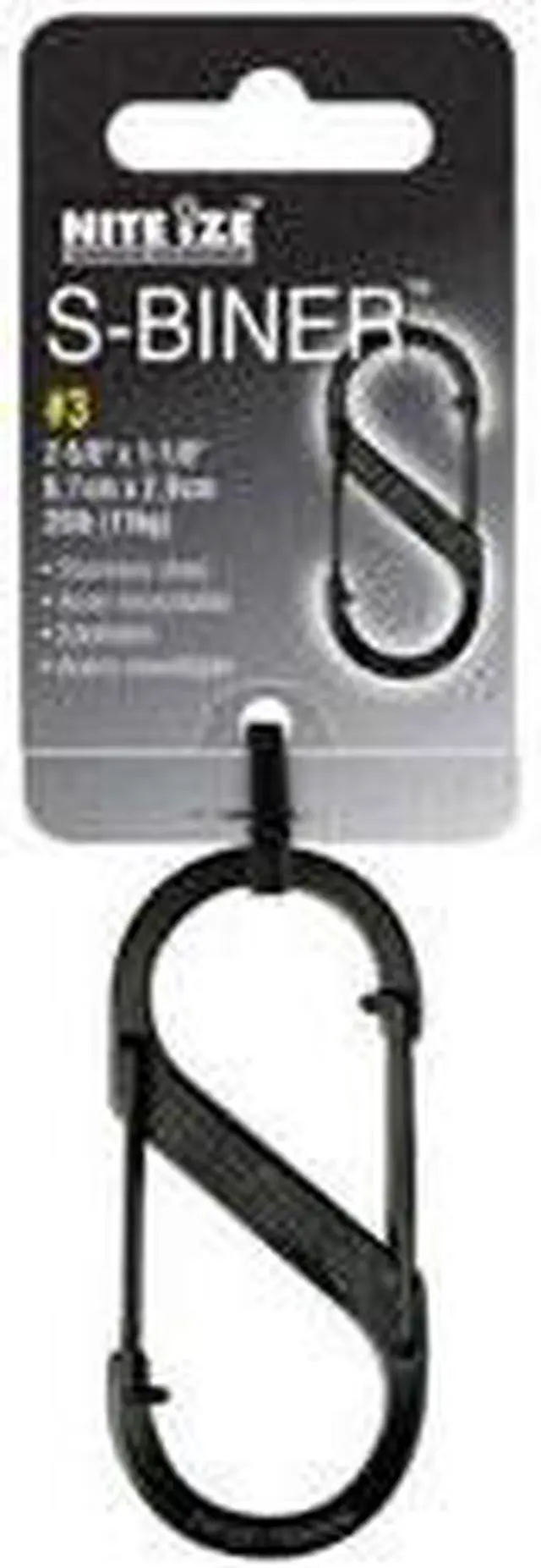 Alt view image 12 of 18 - NITE IZE SB3-03-01 Double Gated Carabiner,2-5/8 In.,Black