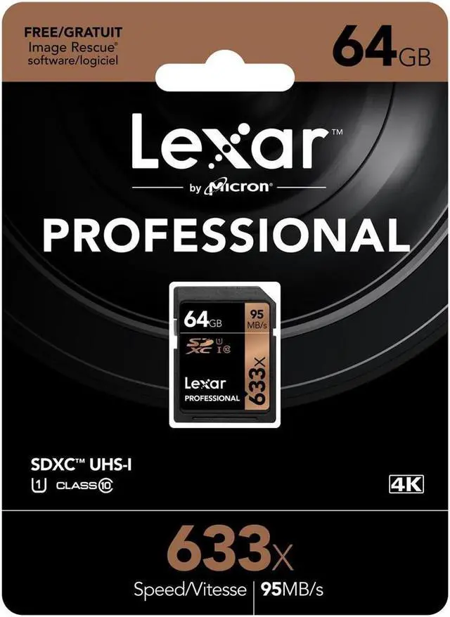Alt view image 6 of 19 - Lexar 64GB Professional Class 10 UHS-I U1 633x SDXC Memory Card #LSD64GCB1NL633