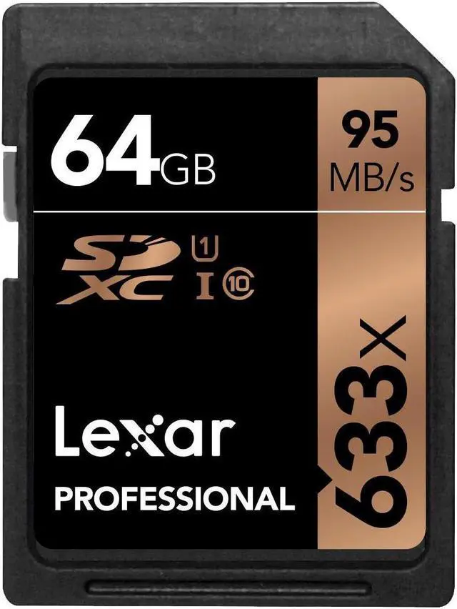 Alt view image 5 of 19 - Lexar 64GB Professional Class 10 UHS-I U1 633x SDXC Memory Card #LSD64GCB1NL633