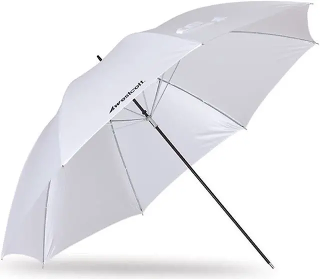 Alt view image 5 of 11 - Westcott Optical White Satin Diffusion Standard Umbrella (45")