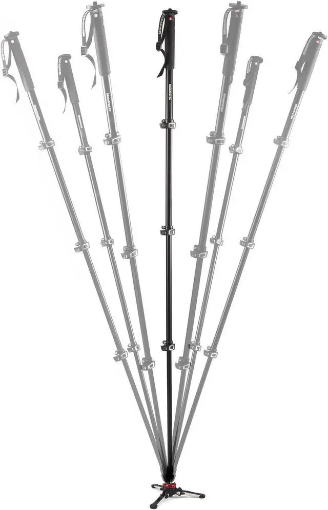 Alt view image 7 of 20 - Manfrotto Xpro Aluminum Video Monopod 4 Section