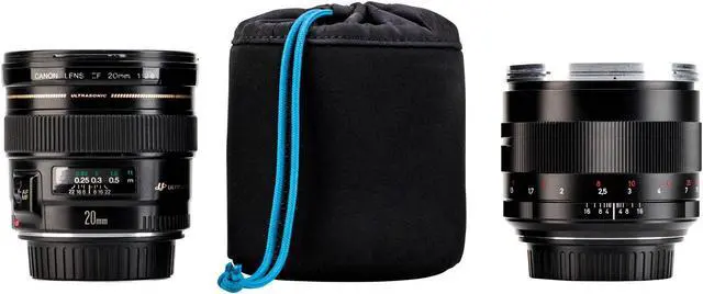 Alt view image 3 of 11 - Tenba Soft Neoprene Lens Pouch (Black, 3.5 x 3.5 In.)
