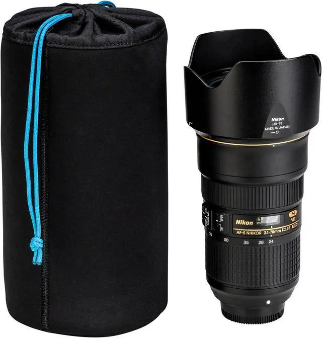 Alt view image 3 of 7 - Tenba Soft Neoprene Lens Pouch (Black, 9 x 4.8 In.)