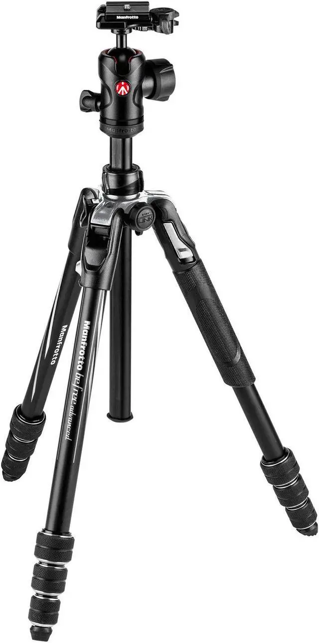 Alt view image 3 of 20 - Manfrotto Befree Advanced Twist Aluminum Travel Tripod with Ball Head, Black
