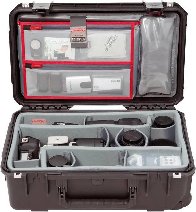 Alt view image 4 of 20 - SKB Cases iSeries 2011-7 Case with Photo Dividers and Lid Organizer (Black)