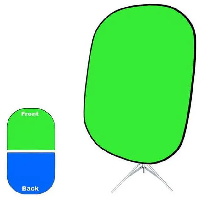 Main image of Savage 60 x 72" Collapsible/Reversible Background (Chroma Green/Blue)