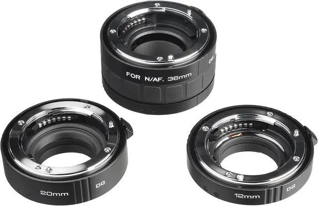 Main image of Kenko Auto Extension Tube Set DG (12, 20 & 36mm Tubes) for Nikon