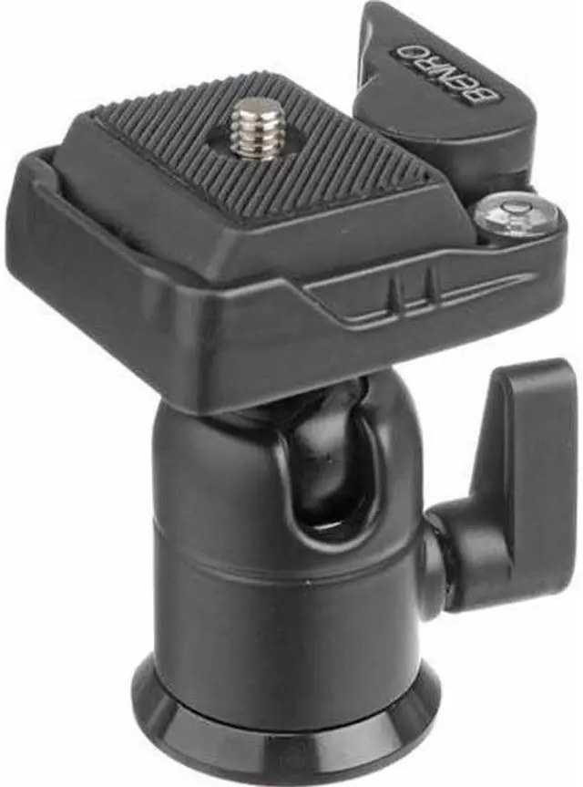 Alt view image 6 of 13 - Benro BH-Series Single Action Ballhead - BH00 & PH-07 Quick Release Plate
