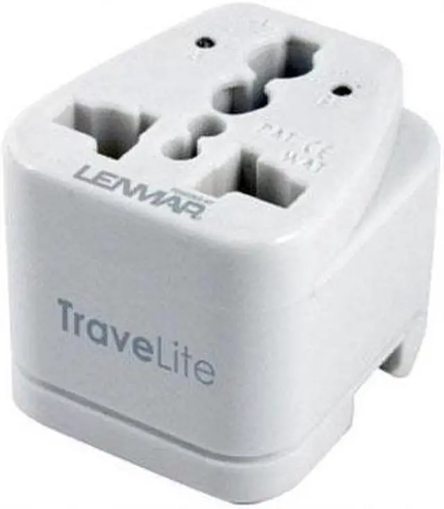 Alt view image 10 of 15 - LENMAR TraveLite Adapter Ultra Compact All-in-One Travel Adapter