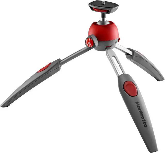 Alt view image 5 of 20 - Manfrotto PIXI Evo 2 Section mini Tripod - Red #MTPIXIEVO-RD