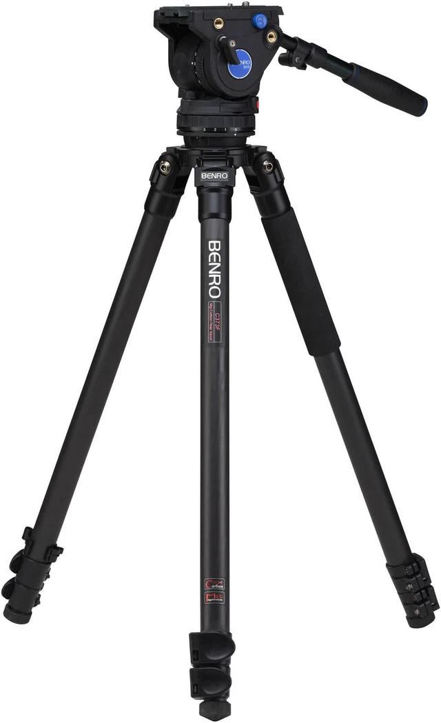 Alt view image 2 of 6 - Benro BV6 Carbon Fiber Video Head and C373 Tripod Leg Kit #C373FBV6H